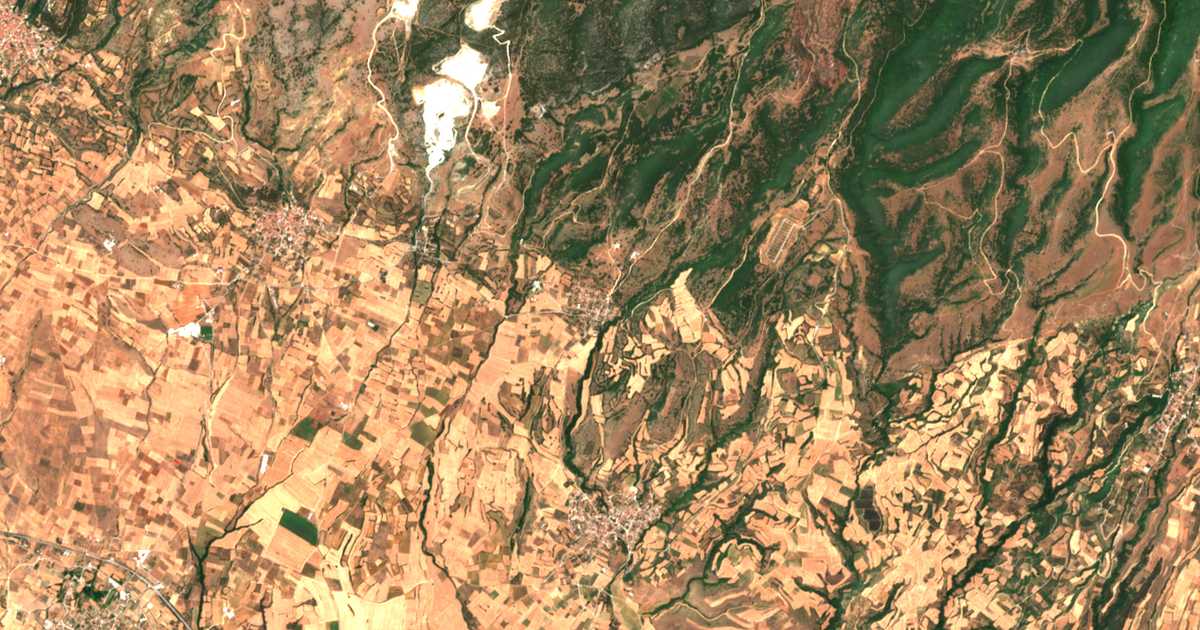 Carte satellite de Métalla
