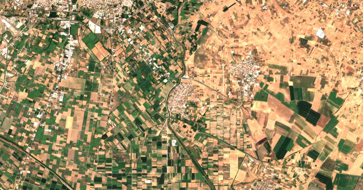 Carte satellite de Neochórion