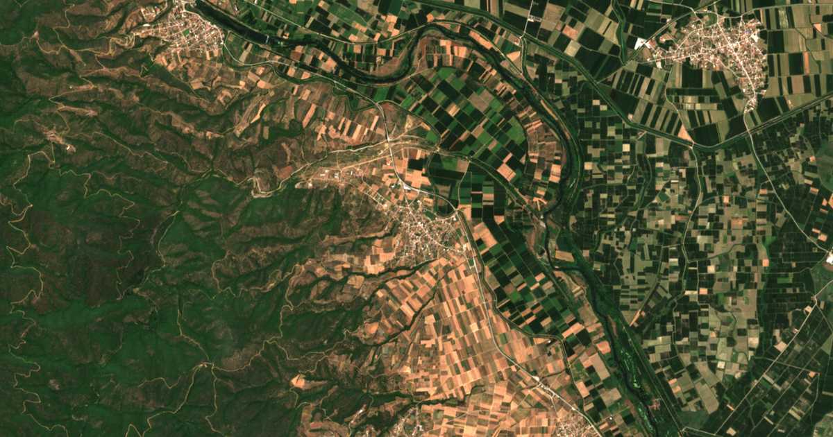 Carte satellite de Cheímarros