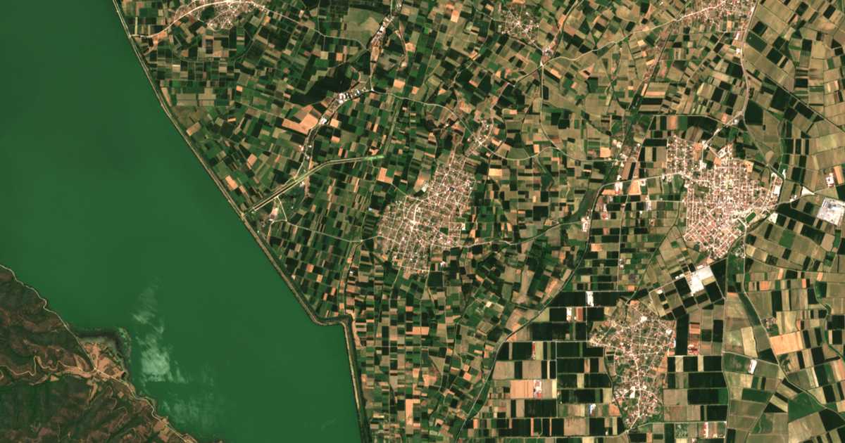 Carte satellite de Chrysochórafa