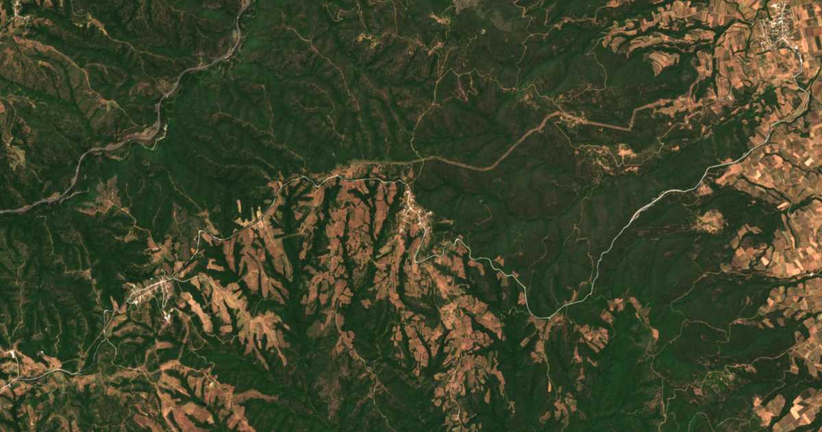 Carte satellite de Kefalochórion