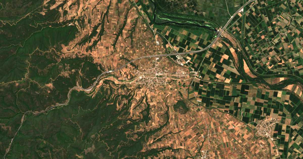 Carte satellite de Strymonikó