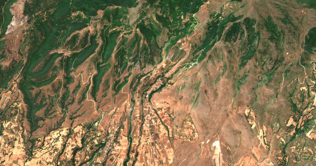 Carte satellite de Agrianí