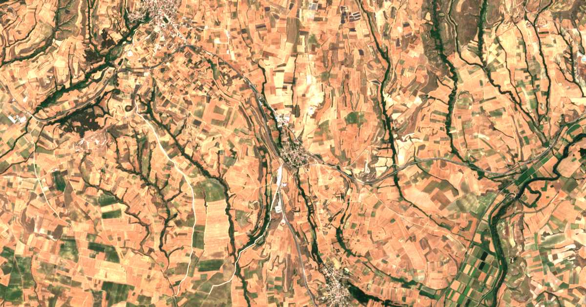 Carte satellite de Mesorahi, Serres