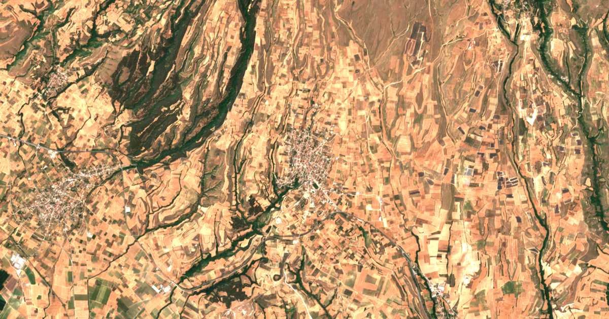 Carte satellite de Néa Zíchni
