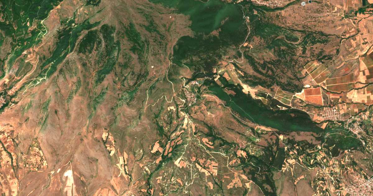 Carte satellite de Skopiá