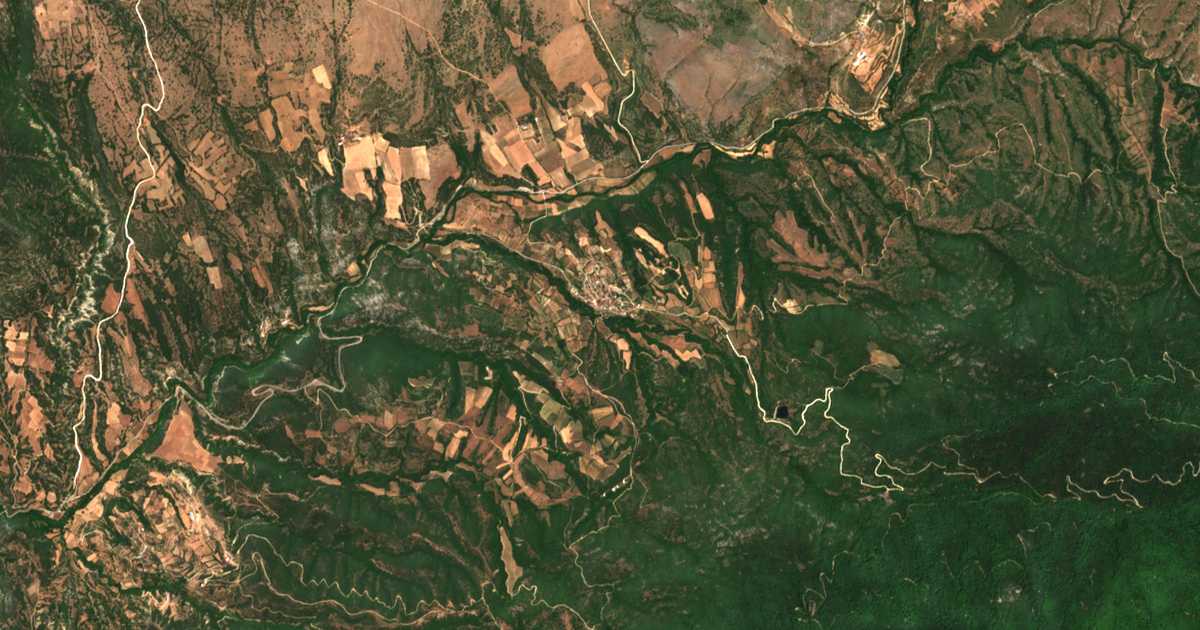 Carte satellite de Kapnófyton