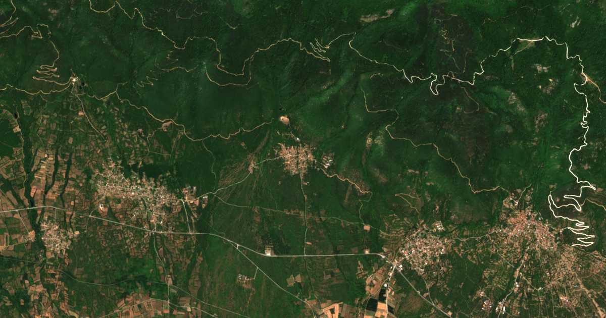 Carte satellite de Makrinítsa