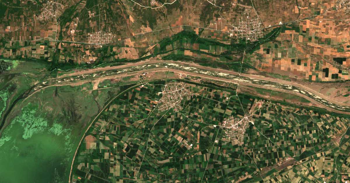 Carte satellite de Megalochórion