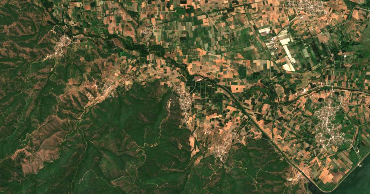 Carte satellite de Monastirákion