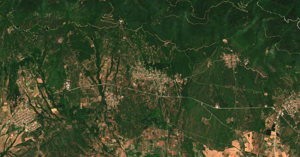 Carte satellite de Platanákia