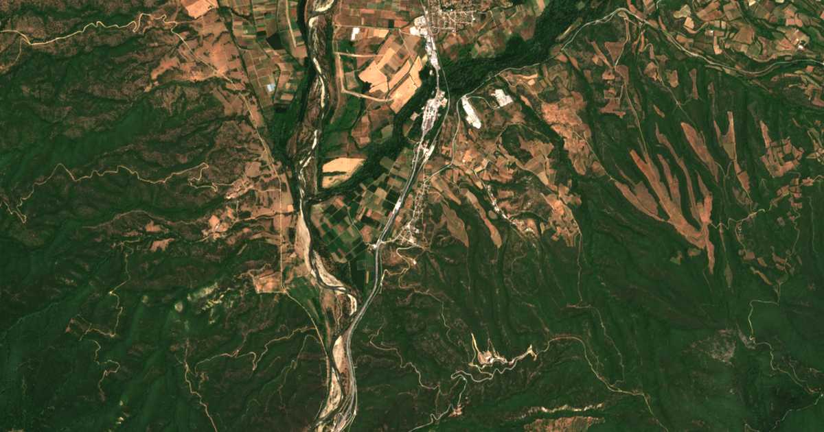 Carte satellite de Promachónas