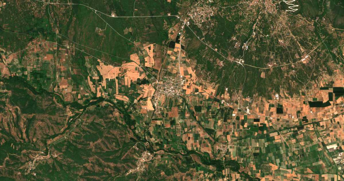 Carte satellite de Rodópolis