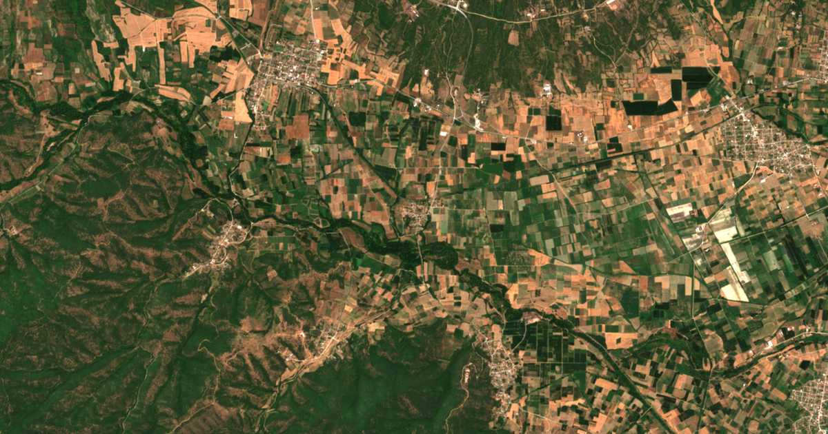 Carte satellite de Sidirochórion