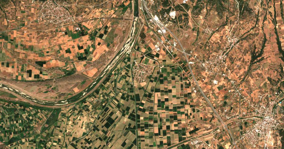 Carte satellite de Strymonochórion