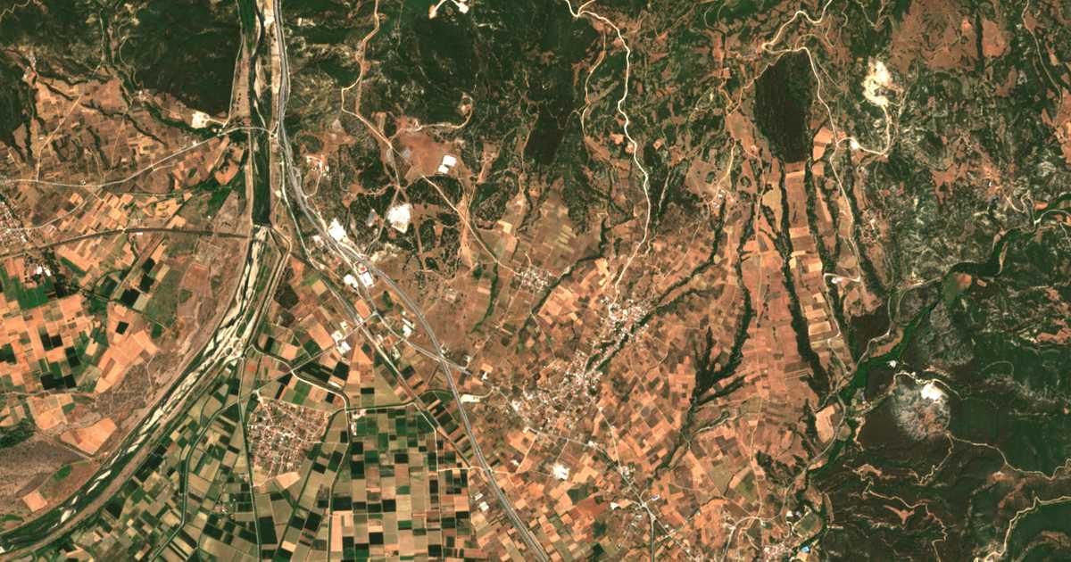 Carte satellite de Thermopigí