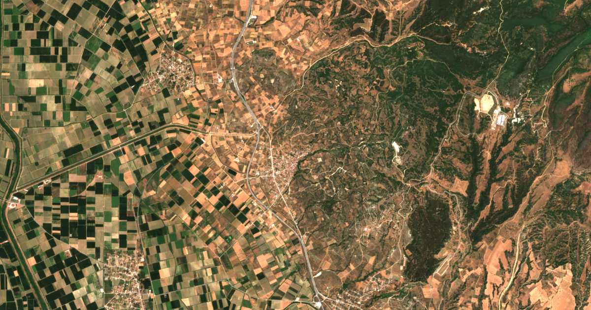 Carte satellite de Vamvakófyto
