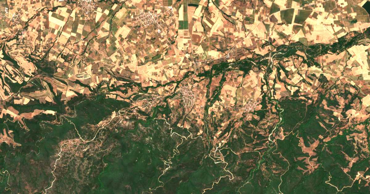 Carte satellite de Dáfni