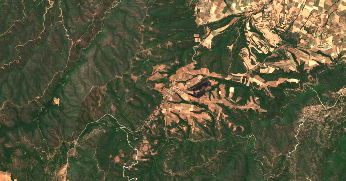 Carte satellite de Lagkádion
