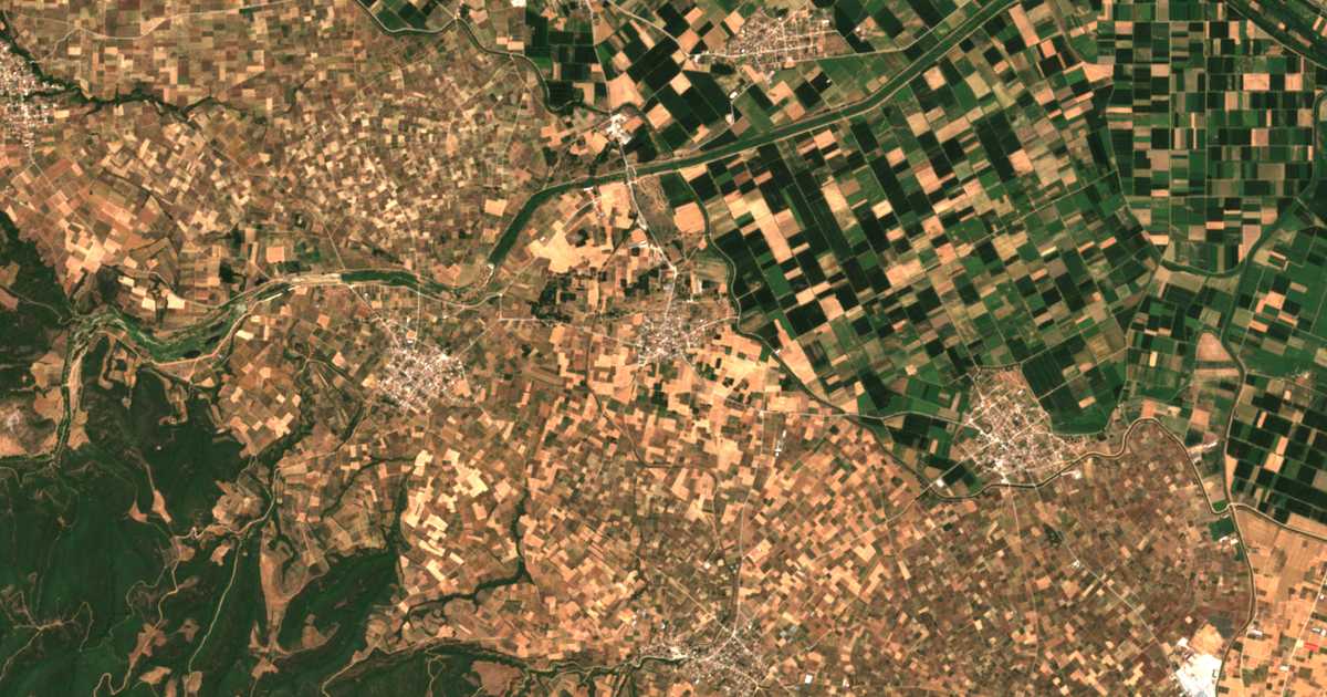 Carte satellite de Sisamía