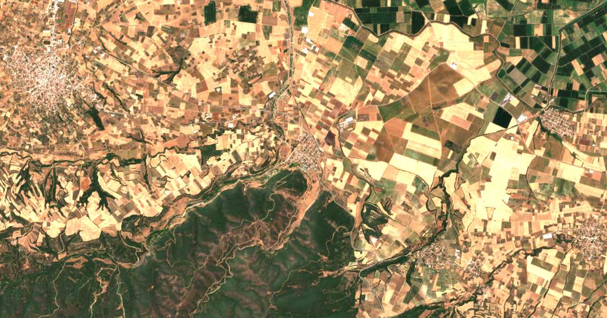 Carte satellite de Thermá