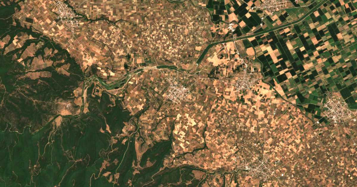 Carte satellite de Vérgi