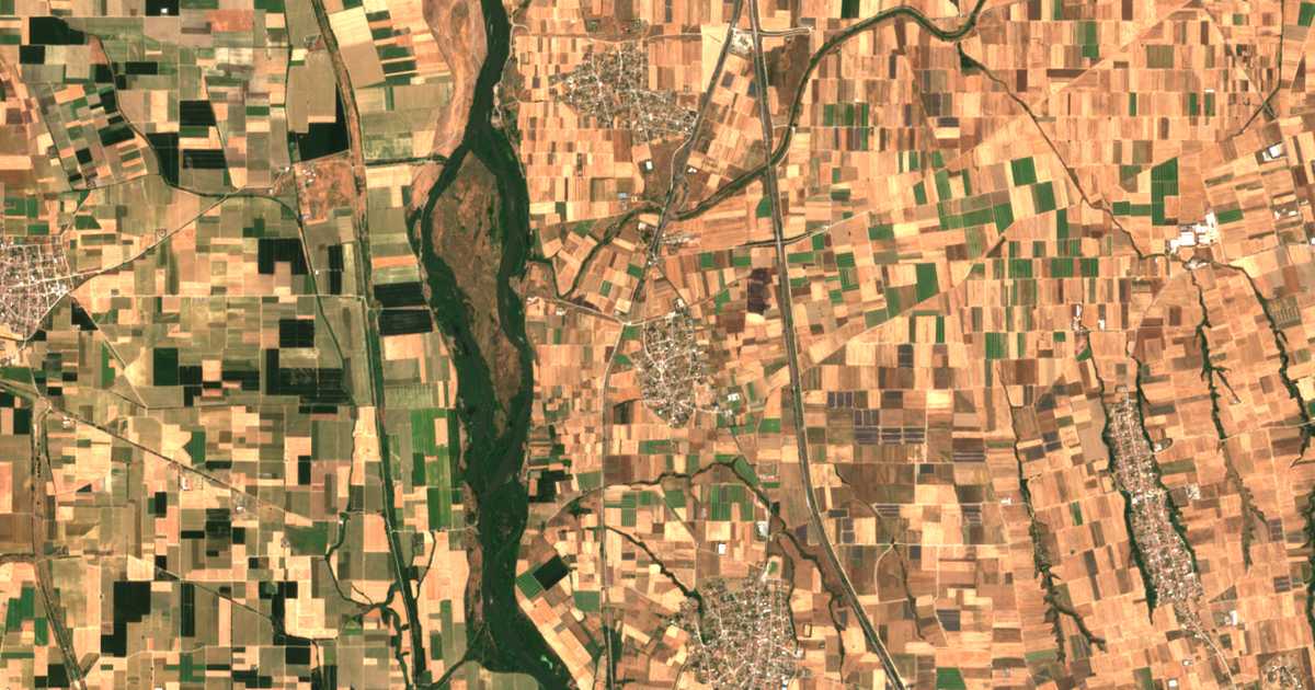 Carte satellite de Kastanás