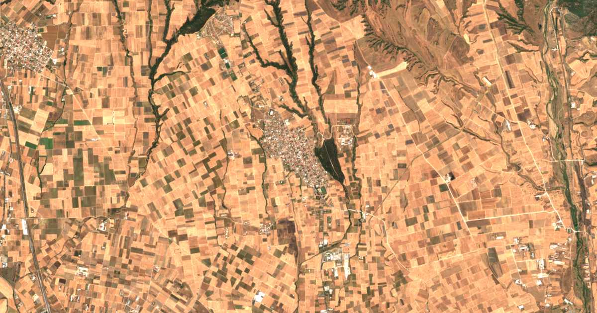 Carte satellite de Néa Mesimvría