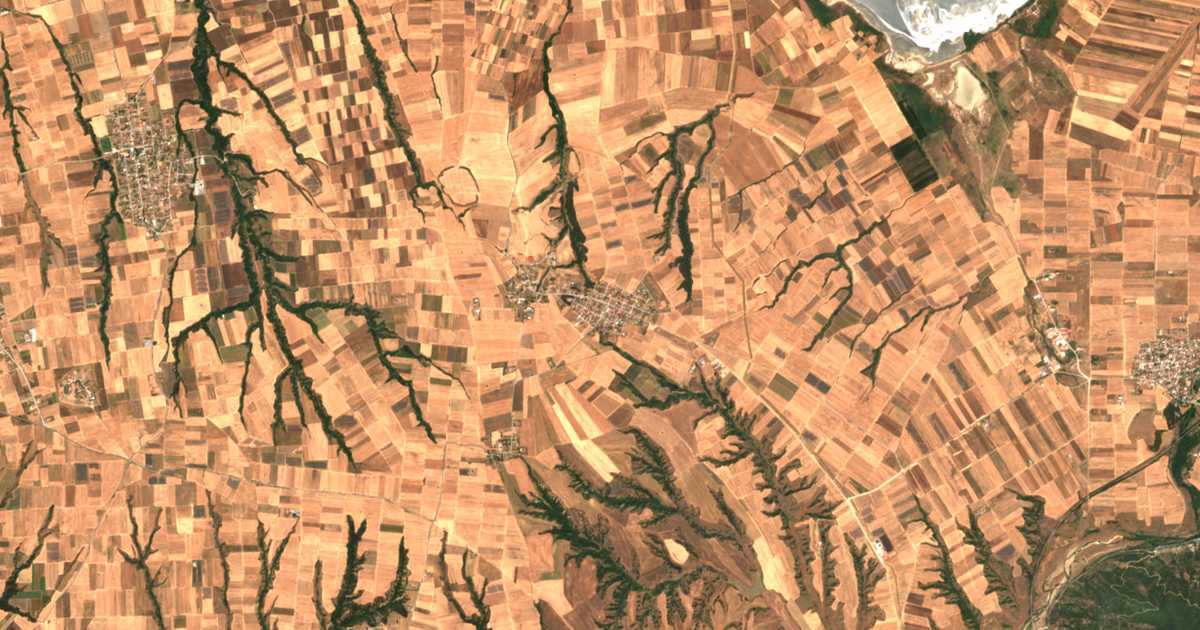 Carte satellite de Xirochórion