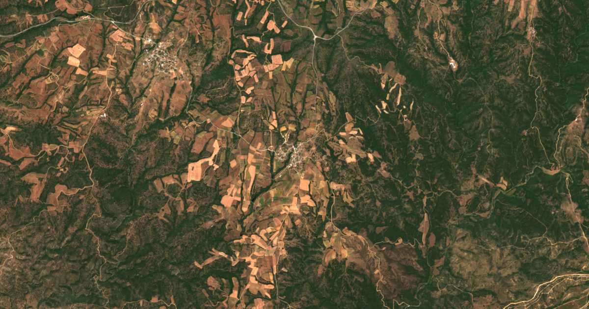 Carte satellite de Aretí