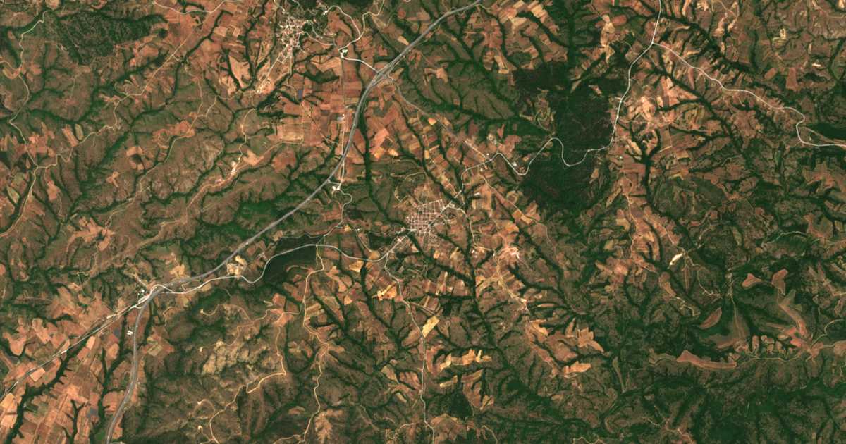 Carte satellite de Dorkás