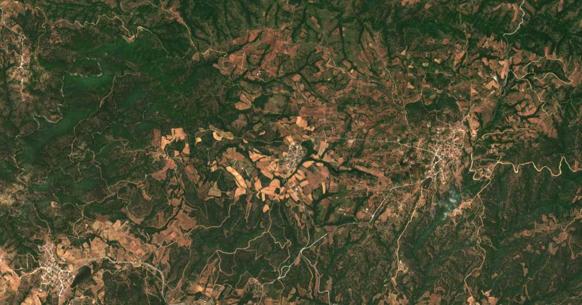 Carte satellite de Galíni
