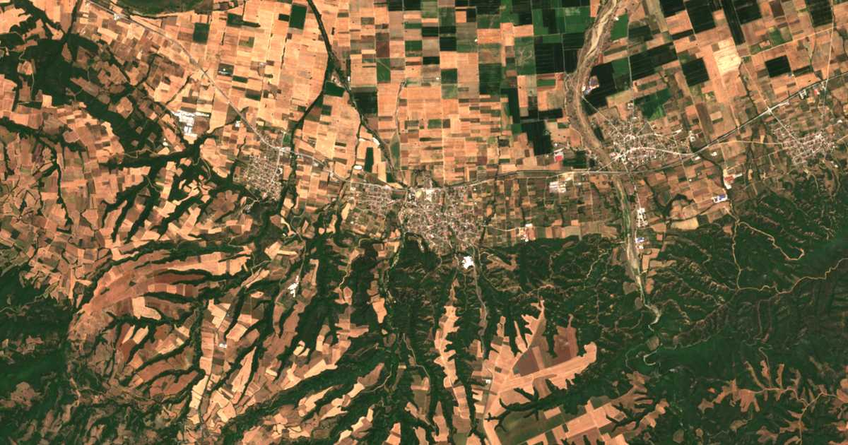 Carte satellite de Gerakaroú
