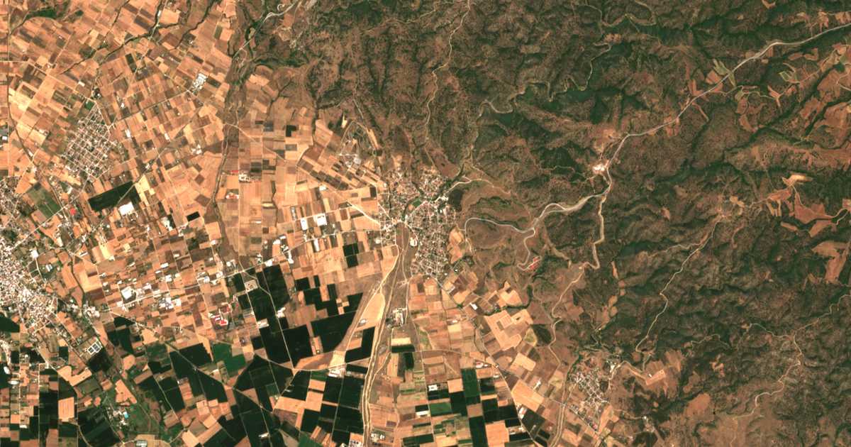 Carte satellite de Kolchikón
