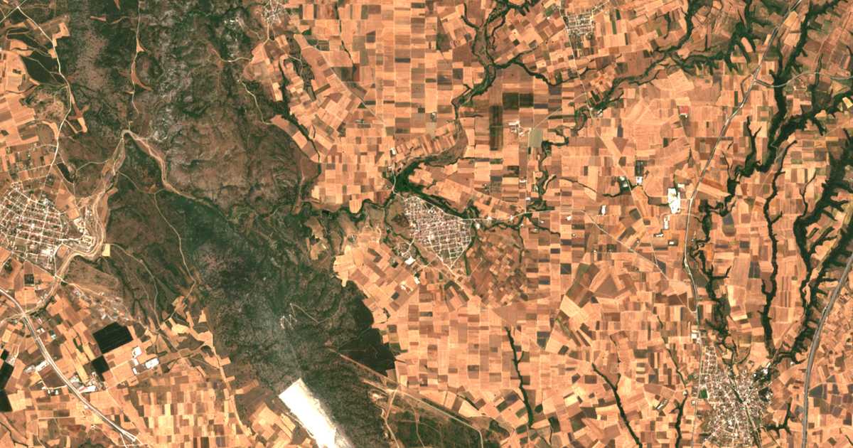 Carte satellite de Krithiá