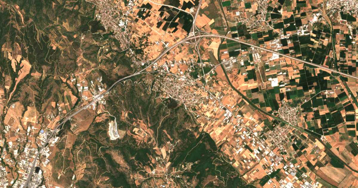 Carte satellite de Lagyná