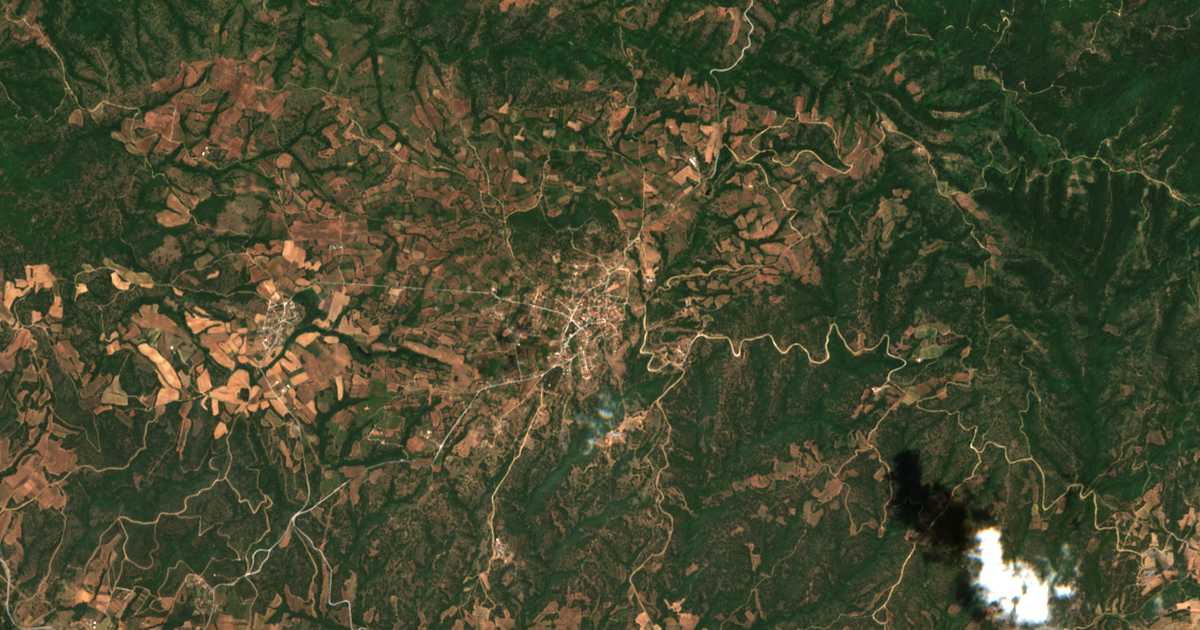 Carte satellite de Óssa