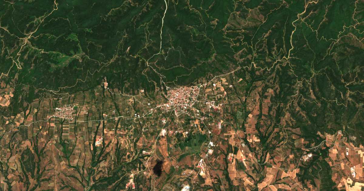 Carte satellite de Sochós