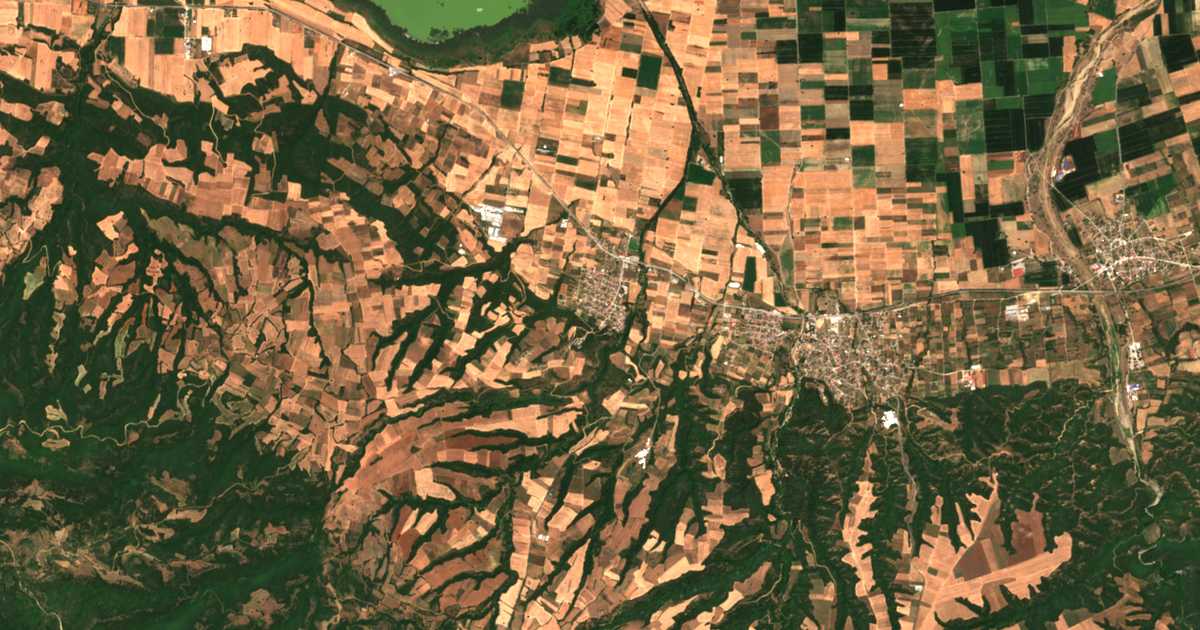 Carte satellite de Vasiloúdi