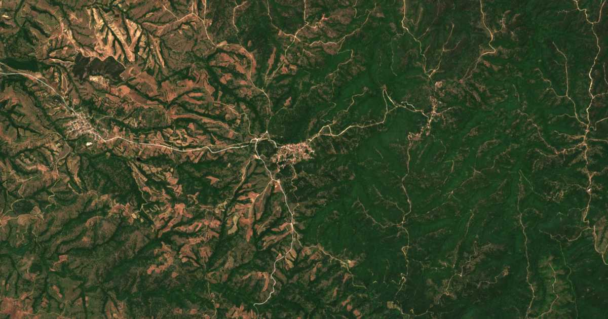 Carte satellite de Vertískos