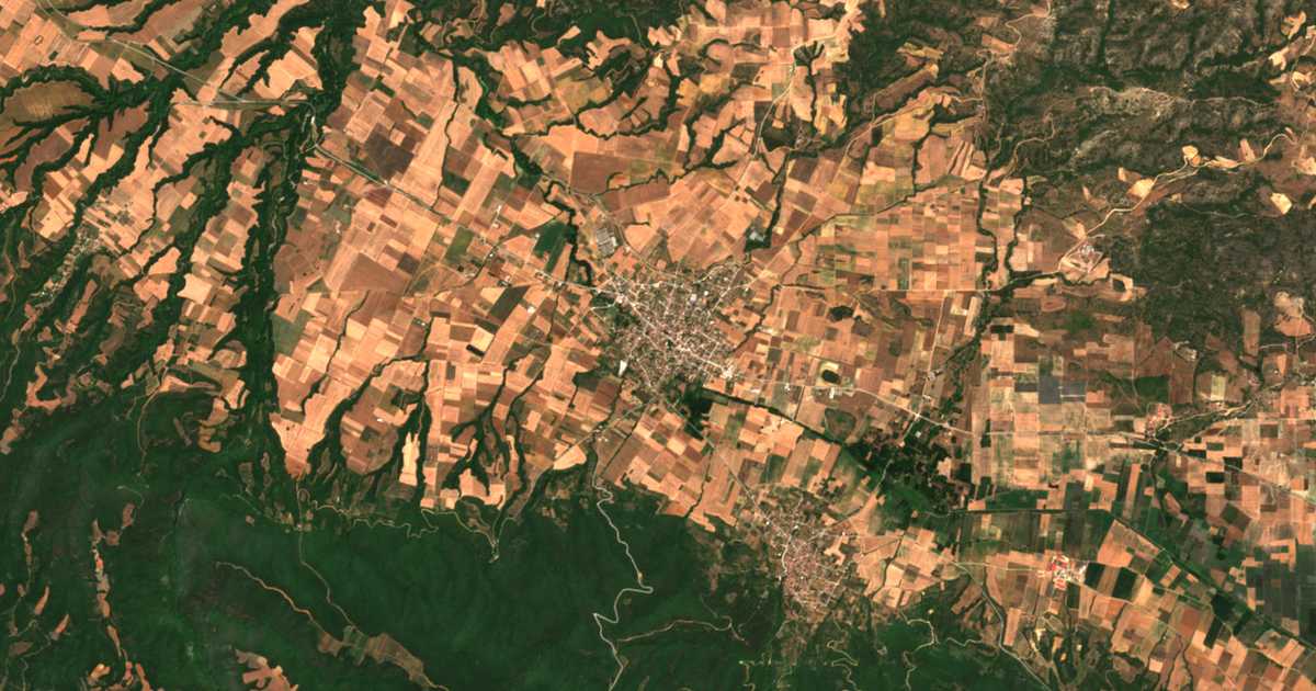 Carte satellite de Zanglivéri
