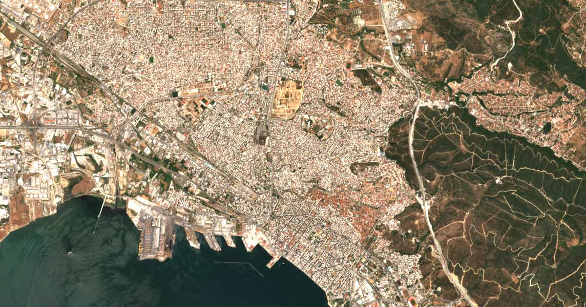 Carte satellite de Neápoli