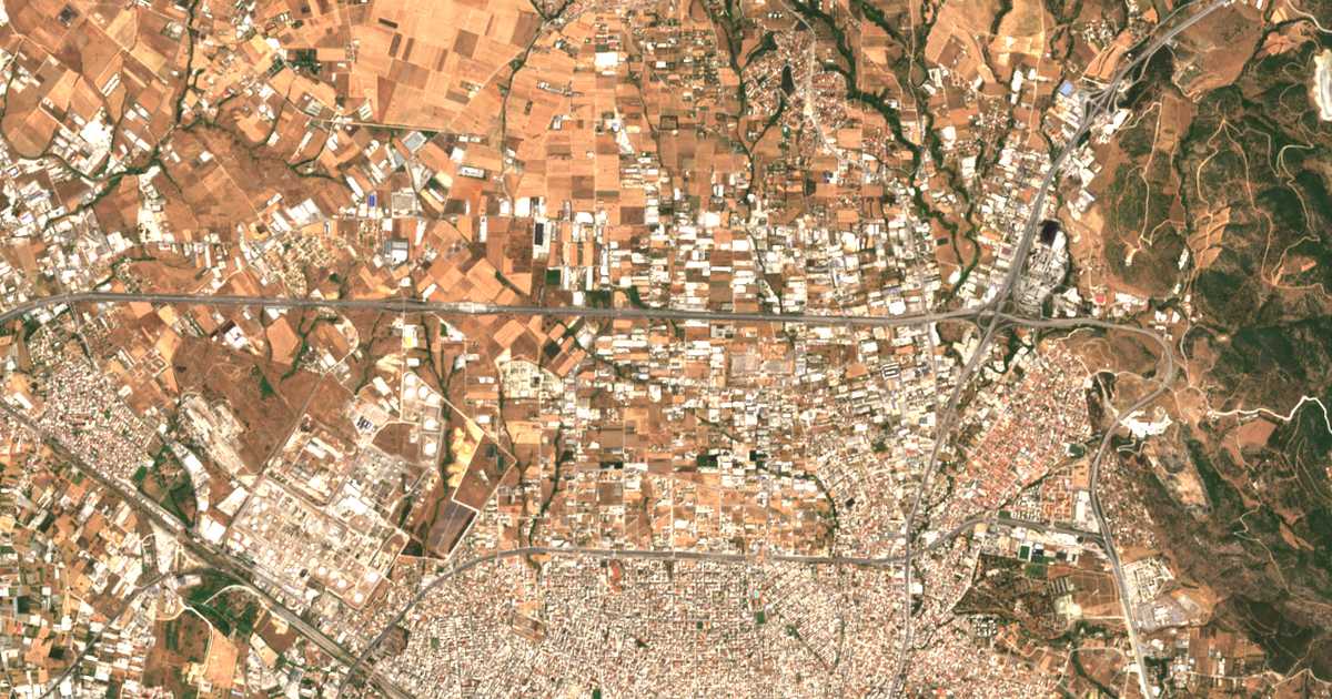 Carte satellite de Egnatía