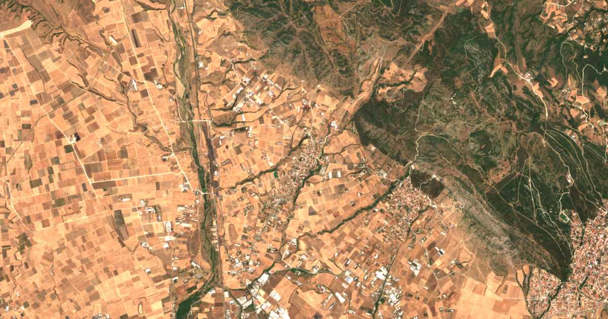Carte satellite de Pentálofos