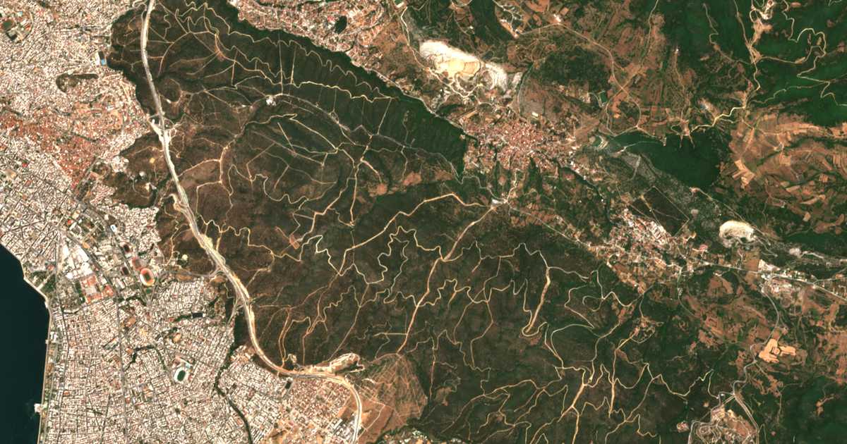 Carte satellite de Krános