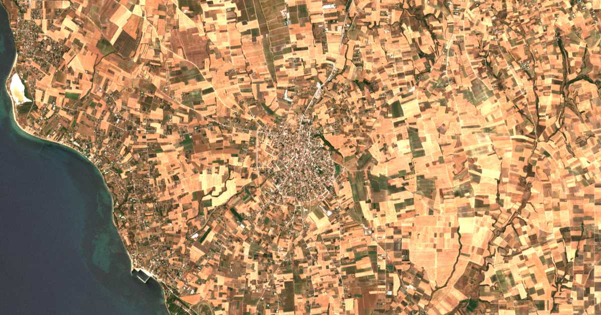 Carte satellite de Epanomí