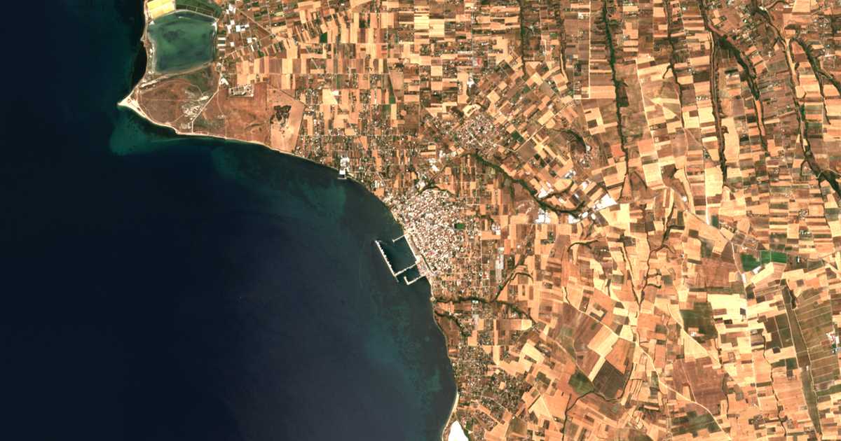 Carte satellite de Néa Michanióna