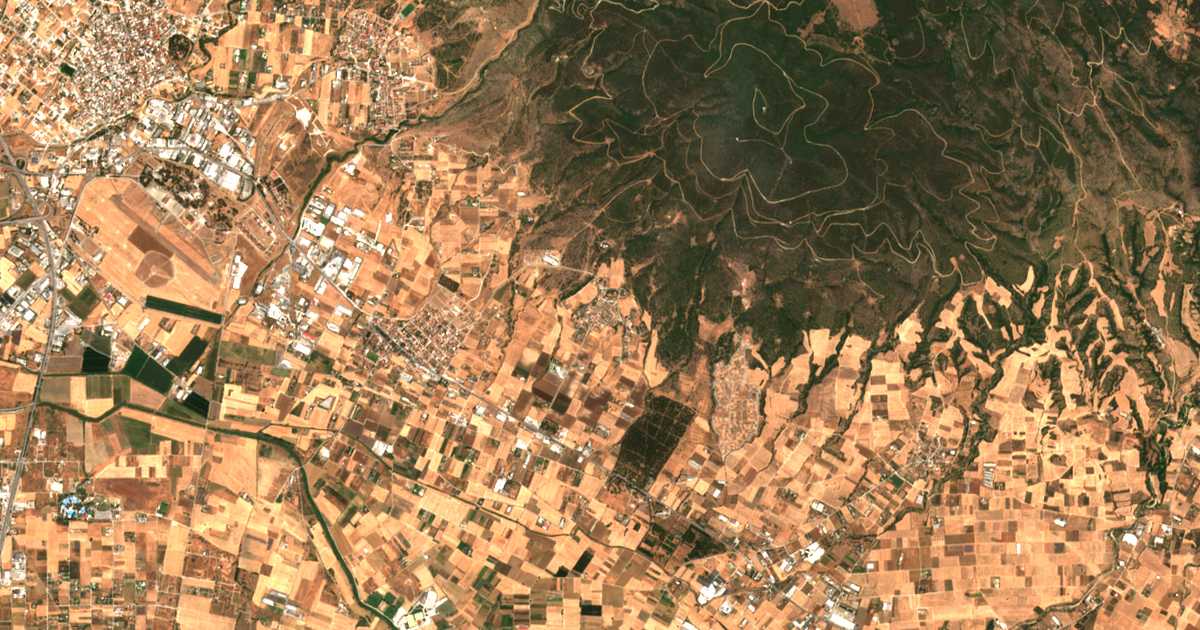 Carte satellite de Filothéi