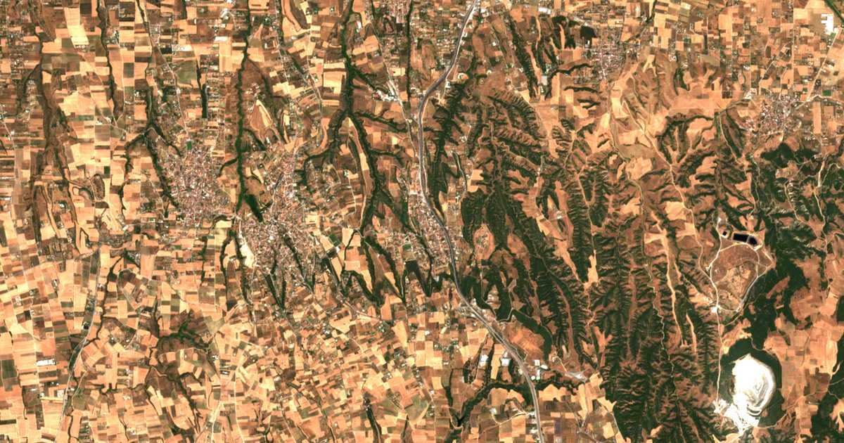 Carte satellite de Kardía