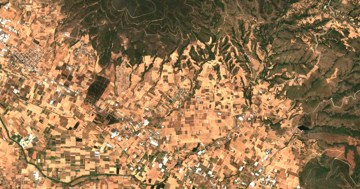Carte satellite de Lakkiá